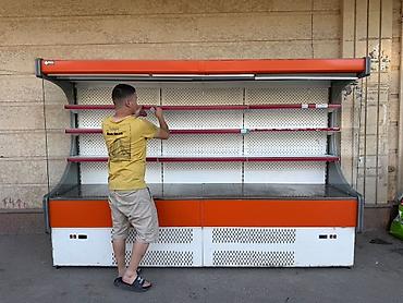 холоди: Холодильная горка (открытая витрина) с ночными шторами - Тип — 2