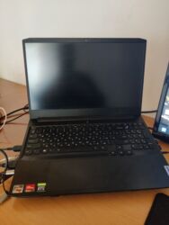 мать проц: Ноутбук, Lenovo, 32 ГБ ОЗУ, AMD Ryzen 5, 15.6 ", Б/у, Игровой, память NVMe SSD