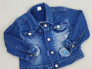 legginsy ocieplane dla dziewczynki lidl: Dziecięca kurtka jeansowa, 1.5-2 lat, 86-92 cm, stan - Bardzo dobry