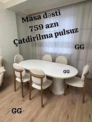 dolab sifarisi: Yeni və Sifarişlə Masa dəsti 759_azn Rəng seçimi var Təhvil qisa — 1