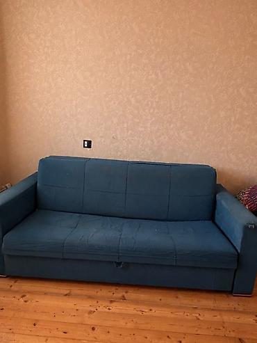 Divanlar: Mavi rəngli 3‑yerlik divan - ünvan yeni Günəşli D 34 Real alıcıya — 2