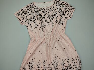 różowa satynowa sukienki: Sukienka, 5XL, stan - Dobry