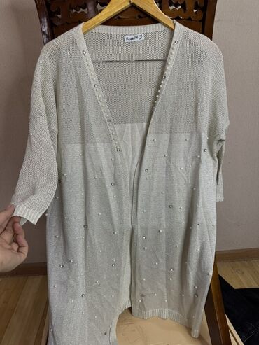 оптом кийим: Накидка-кардиган женский Nazzah. - Цвет: светло-бежевый/молочный с at lalafo.kg оптом кийим: Накидка-кардиган женский Nazzah. - Цвет: светло-бежевый/молочный с