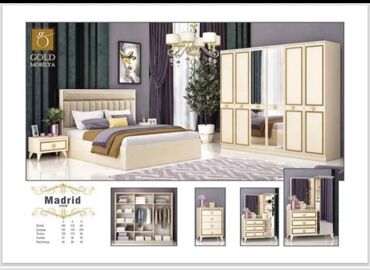 Yataq otağı dəstləri: 2 təknəfərlik çarpayı, Tumba, Dolab, 2 tumba, Azərbaycan, Yeni — 11