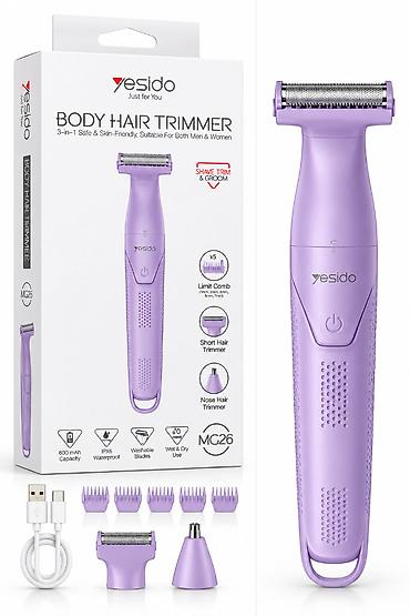 Yesido Body Hair Trimmer MG26 — bədən tükləri üçün 3-ü 1-də trimmer