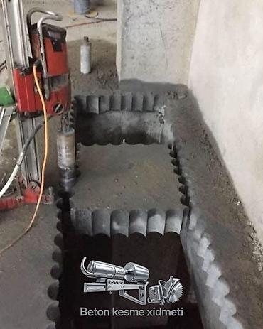 Beton işləri: #Betonkesme #betondeşmə Beton kubik kərpic - dən kəsim deşim — 1