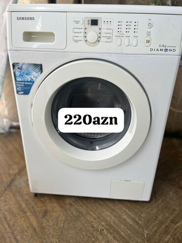 Paltaryuyan maşınlar: Paltaryuyan maşın Samsung, 6 kq, Avtomat, Qurutmasız