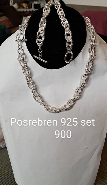 Setovi nakita: Cartier, Set: Narukvica, Ogrlica, Materijal: Srebro — 11