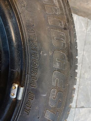 samara masin: Bridgestone təkər + polad disk - Ölçü: 175/70 R14 - Yük/sürət — 4