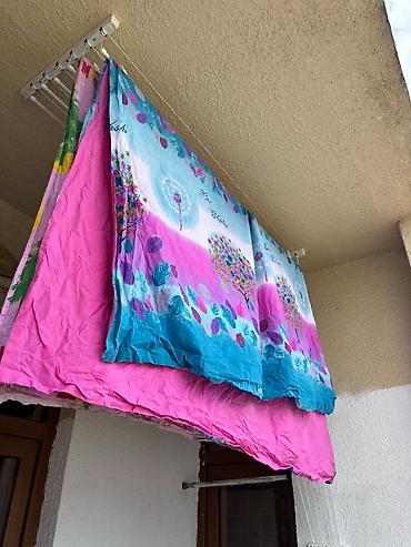 Divar və ya balkon üçün sürüşdürülə bilən paltarqurudan asqı - İkiqat