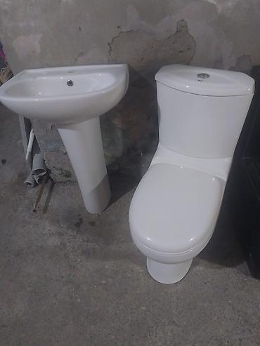 hamam baki: Hamam üçün keramika sanitariya dəsti - Tərkibi: ayaqüstü lavaboyla — 1