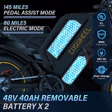 Elektrik nəqliyyatı: ⚡COSWHELL N20PRO - Güclü və sürətli elektrik velosiped satılır! Şəhər — 6