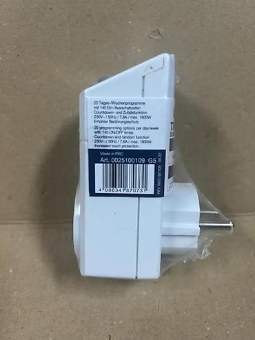 Utikači: Digitalni tajmer za utičnicu (Schuko) - Elektronski tajmer sa LCD — 9