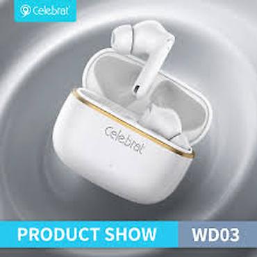 Audio: Kateqoriya: Qulaqlıqlar Brend: Celebrat Model: WD03 white Təsvir — 1