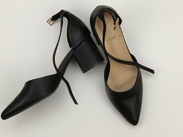 spódnice z imitacji skóry brązowa: Flat shoes for women, 38, condition - Good