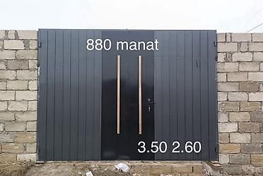 Həyət darvazaları: Yeni Dəmir Həyət darvazası, 3 m, Mexaniki, Qapı ilə, rəng - Boz, Kredit yoxdur, Ödənişli quraşdırma, Rayonlara çatdırılma, Ödənişli çatdırılma — 2