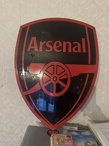arsenal: Arsenal loqotipli dekorativ divar paneli - Dizayn: Qırmızı-qara — 2