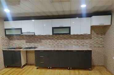 Sifarişlə mətbəx mebeli: Sifarişlə mətbəx dəsti, Özü çəkən petlələr, Mat laminat, Kredit yoxdur, Pulsuz çatdırılma — 5