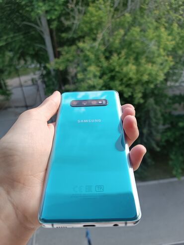 samsung telefon ekranlari: Samsung Galaxy S10 Plus, 128 GB, rəng - Göy, Barmaq izi, Face ID