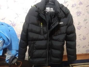 зимние мужские куртки с капюшоном: Куртка M (EU 38), L (EU 40), түсү - Кара