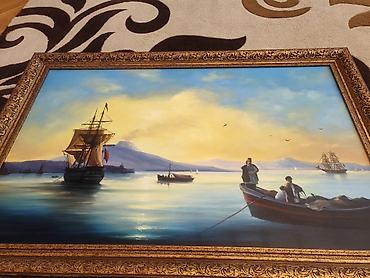 Новое на lalafo: Gəmi Portreti.Çox Gözeldir.Canlı daha da görnüşü daha gözeldir.ölçüsü — 2