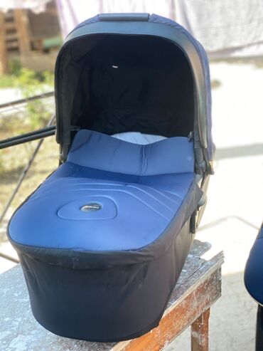 современные коляски для новорожденных: Коляска, цвет - Голубой