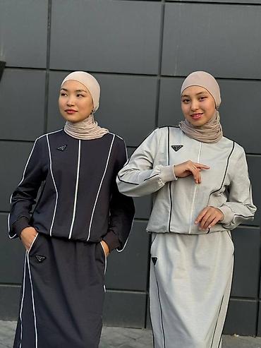 том и джери: 100 штук Спортивный женский костюм в стиле modest wear (двойка — 3