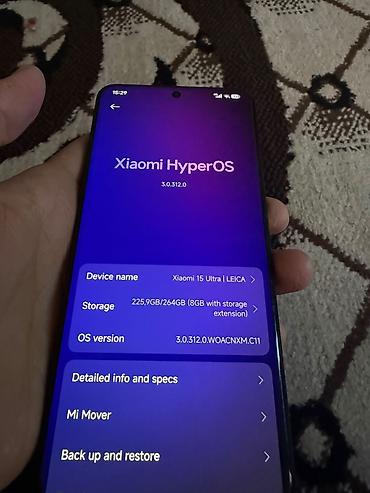 Мобильные телефоны и аксессуары: Xiaomi, 15 Ultra, Б/у, 256 ГБ, цвет - Черный, 1 SIM — 3