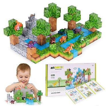 moncler bebe: Set magnetnih kocki za decu – 142 dela, kocke i dinosaurusi Šifra — 2