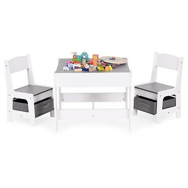 ugaone ikea: Dečiji set sto i 2 stolice sa tablom za pisanje White ECOTOYS Šifra — 3