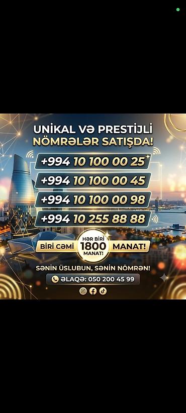 Nömrə: ( 010 ) ( 10000 ), Yeni