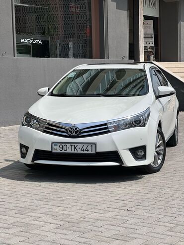 фольксваген модельный ряд и цены: Toyota Corolla sedan – ağ rəng, AZ qeydiyyat nömrə nişanı 90-TK-441