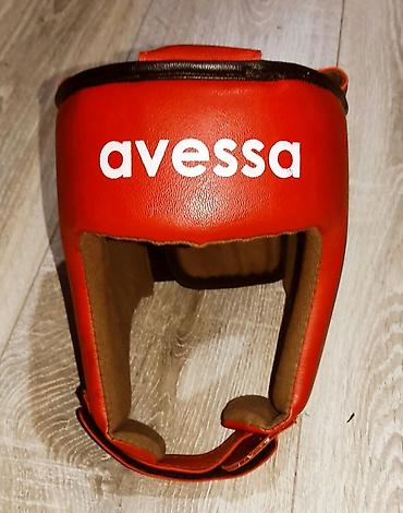 Силомеры: Avessa boks üçün baş qoruyucusu - Rəng: qırmızı - Material: dəri — 1