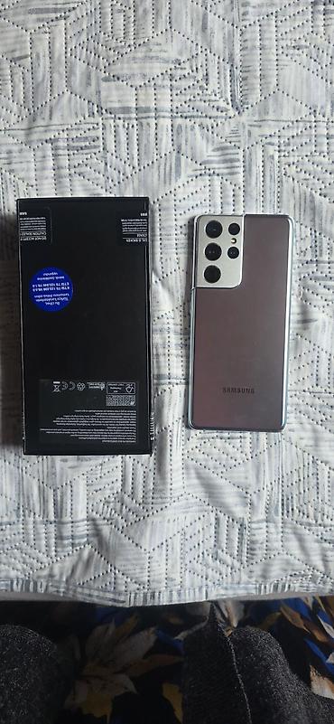 iphone x kreditle satisi: Samsung Galaxy S21 Ultra 5G, 256 GB, rəng - Gümüşü, Simsiz şarj — 4