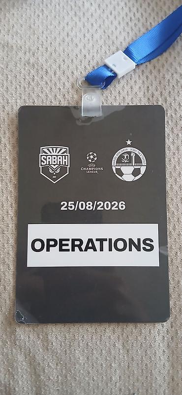 tar: Məhsul: Futbol oyunlarına akkreditasiya badge-ləri (boyun lentli — 3