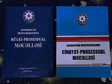 Tədris ədəbiyyatı: Azərbaycan Respublikasının Mülki Məcəlləsi, Cinayət-Prosessual — 2
