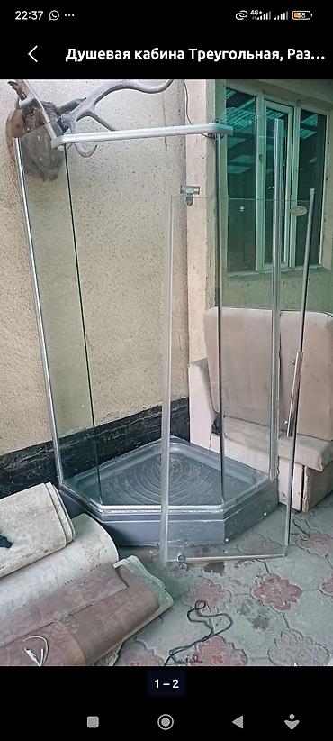 летний душ: Душевая кабина Треугольная, Размер: 80 x 80 см, Высота поддона: 30 см — 1