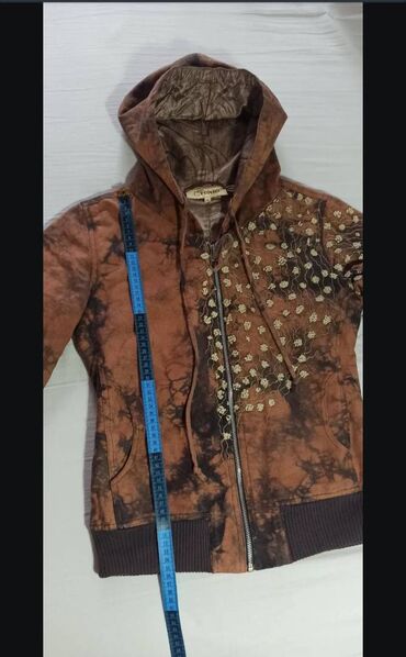 Dukserice: Ženska jakna sa kapuljačom – unikatni etno/boho stil. Unutra je — 5