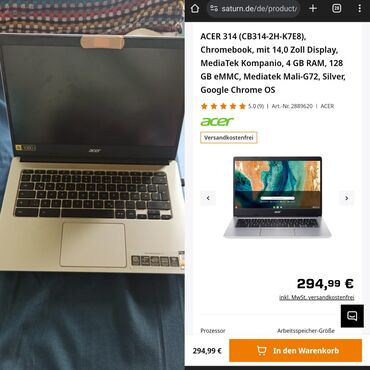 Salon, tibbi kreslolar: Acer 15.4 ", 256 GB