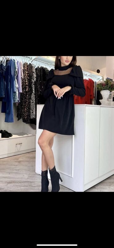 черное кружевное платье в пол: Вечернее платье, Средняя модель, M (EU 38)