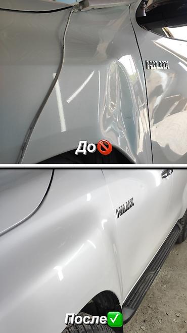 СТО, ремонт транспорта: Выпрямление вмятин без покраски pdr Кирип кеткен жерлерди краскасыз — 7