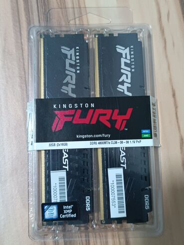 оперативная память скупка: Оперативная память, Б/у, Kingston Fury, 32 ГБ, DDR5, 4800 МГц, Для ПК