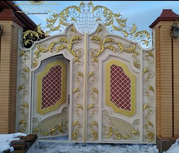 Həyət darvazaları: Metal EN MMC olaraq istədiyiniz forma və ölçüde demir işlerinin — 9