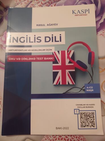 Kitablar, jurnallar, CD, DVD: Ingilis dili kaspi oxu və dinləmə test bankı
Həzi Aslanovda