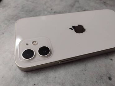 айфон х запчасть: IPhone 12, Б/у, Белый, Защитное стекло, Чехол, 82 %