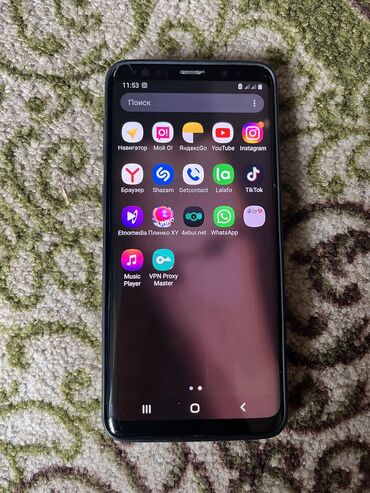 телефон а51: Samsung Galaxy S9, Б/у, 64 ГБ, цвет - Черный, 2 SIM