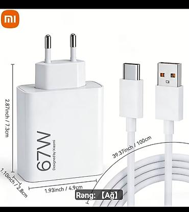 xiaomi planset: Simsiz şarj cihazı Xiaomi, > 20 Vt, Yeni — 1