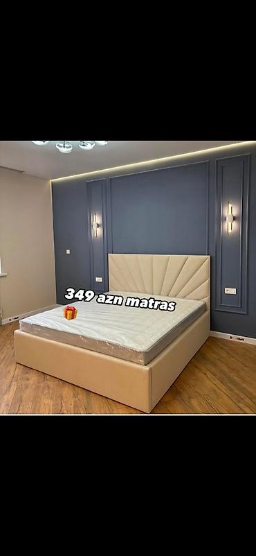 sistem sekilleri: Mebel dəsti – yumşaq başlıqlı çarpayı və ortopedik matras - Dizayn — 1