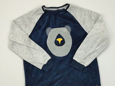 niebieski sweterek rozpinany: Bluza, 8 lat, 122-128 cm, stan - Dobry
