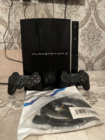 PS3 (Sony PlayStation 3): PlayStation 3 satılır.Super slim ps 3 500 gb.İçərisində 60 oyunu